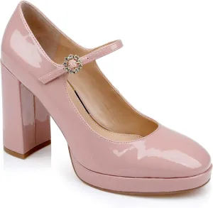 Jewel Badgley Mischka Trisha Mary Jane Platform Pumps in Patent Leather