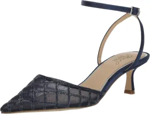 Jewel Badgley Mischka Yesenia Mesh Panel Kitten Heel