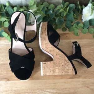 Kate Spade Glynda High-Heel Platform Sandals Black 9.5