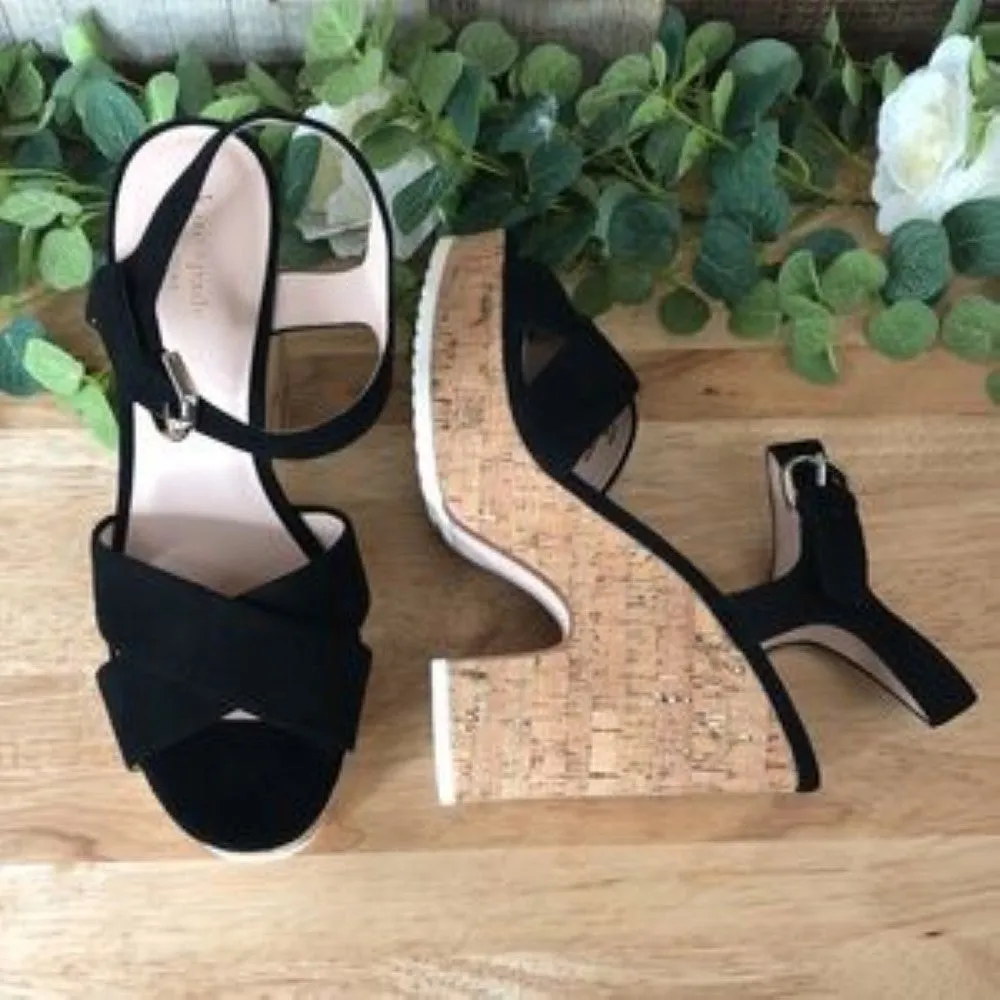 Kate Spade Glynda High-Heel Platform Sandals Black 9.5