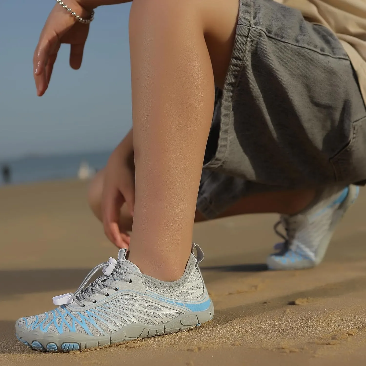 Kids Barefoot Shoes Girls Boys Lightweight Non Slip Water Shoes Unisex Toddler Walking Shoes Comfort Breathable Quick Dry Water Shoes for Boating Swimming Kayaking Riding Runnin Surfing Camping