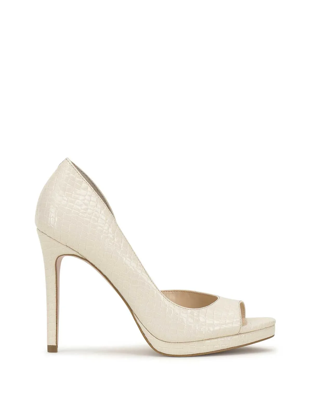 Kimli Peep Toe Pump in Buff