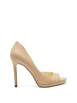 Kimli Peep Toe Pump in Buff