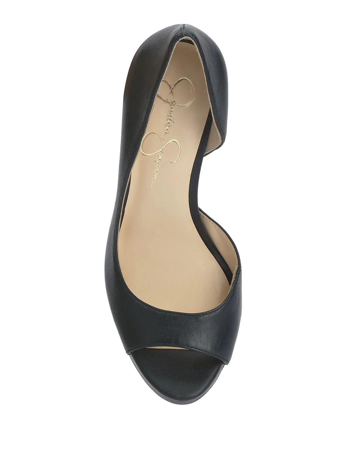 Kimli Peep Toe Pump in Buff