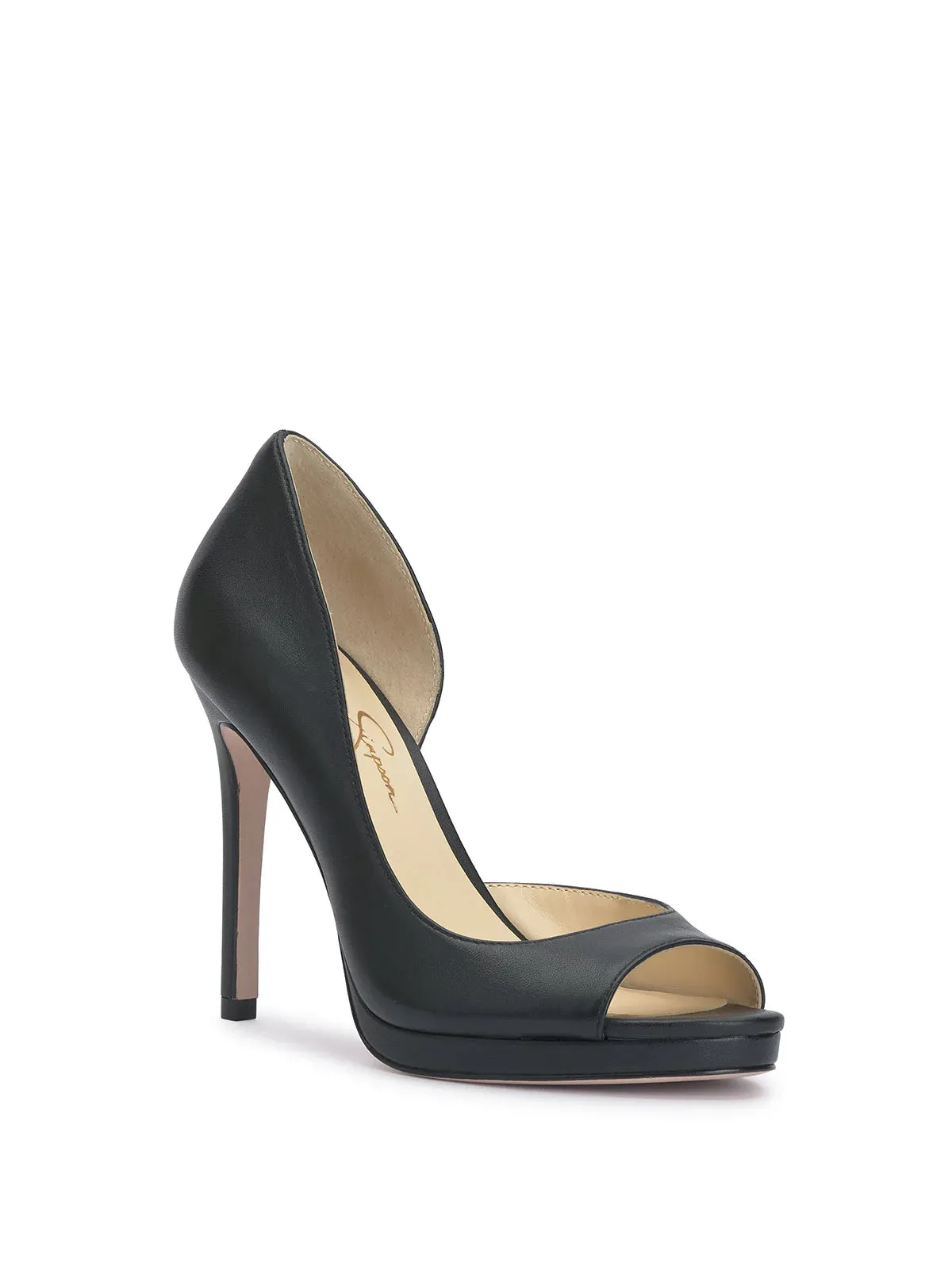 Kimli Peep Toe Pump in Buff