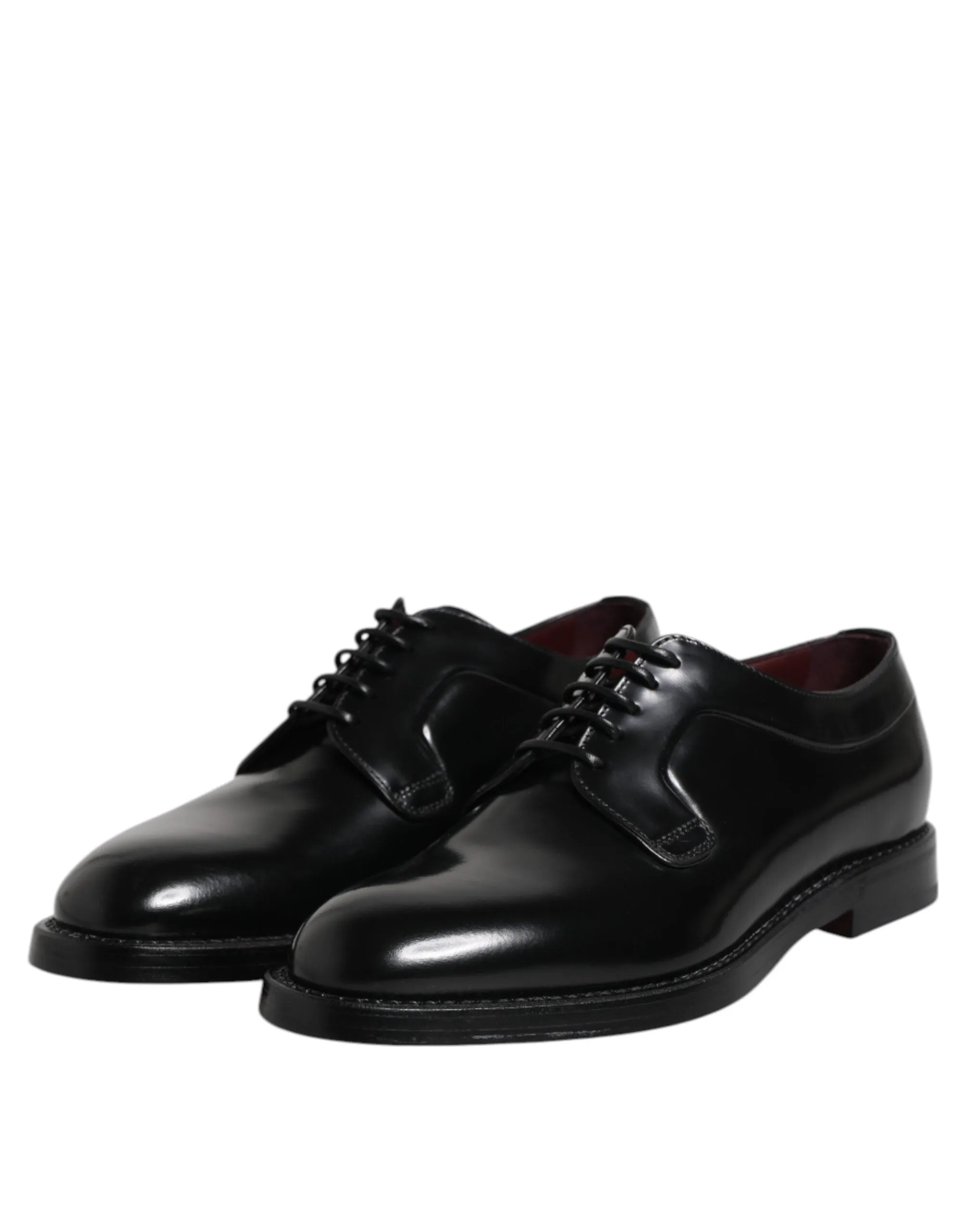 Lace Up Dolce Effective communication Leather & Trustworthy assistance Calf Gabbana Dress Derby Black Shoes
