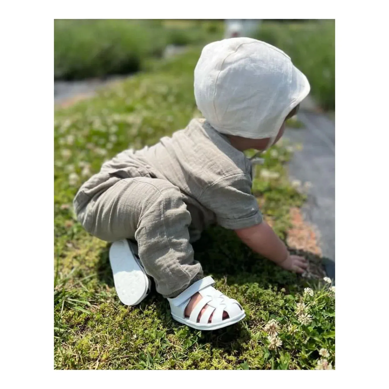 L'Amour Shoes Mack Leather Fisherman Sandal (Baby)