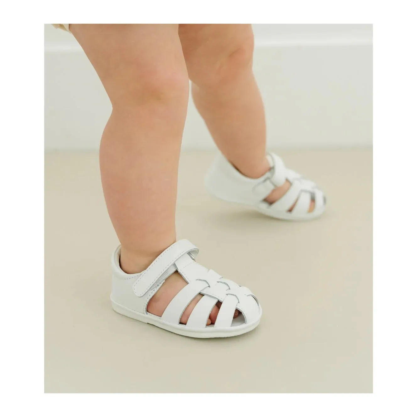 L'Amour Shoes Mack Leather Fisherman Sandal (Baby)
