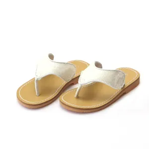 L'Amour Shoes Ramona Glitter Thong Sandal