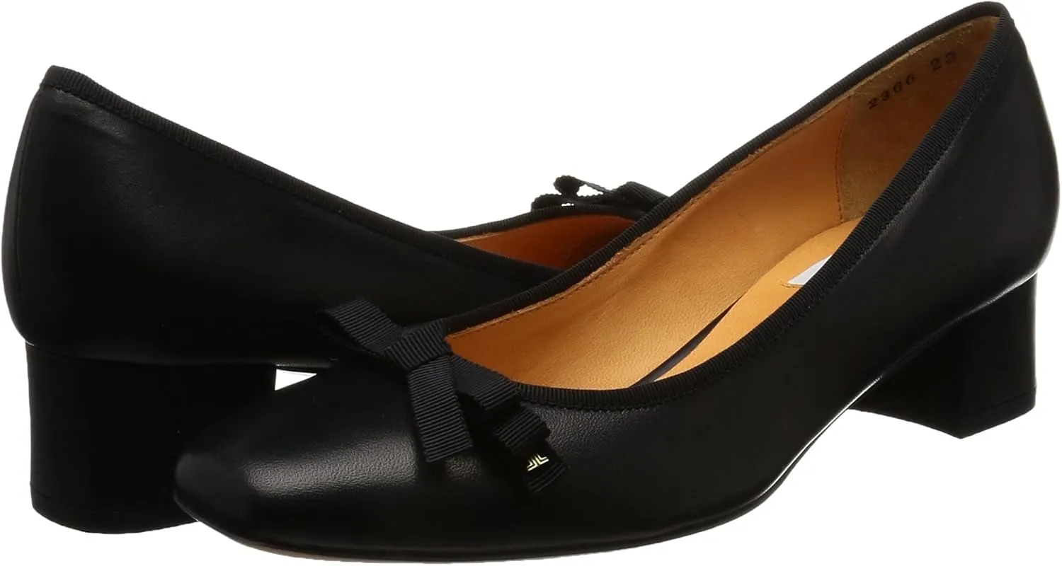 LANVIN en Bleu(ランバン オン ブルー) Women's Square Toe Bow Motif Pumps