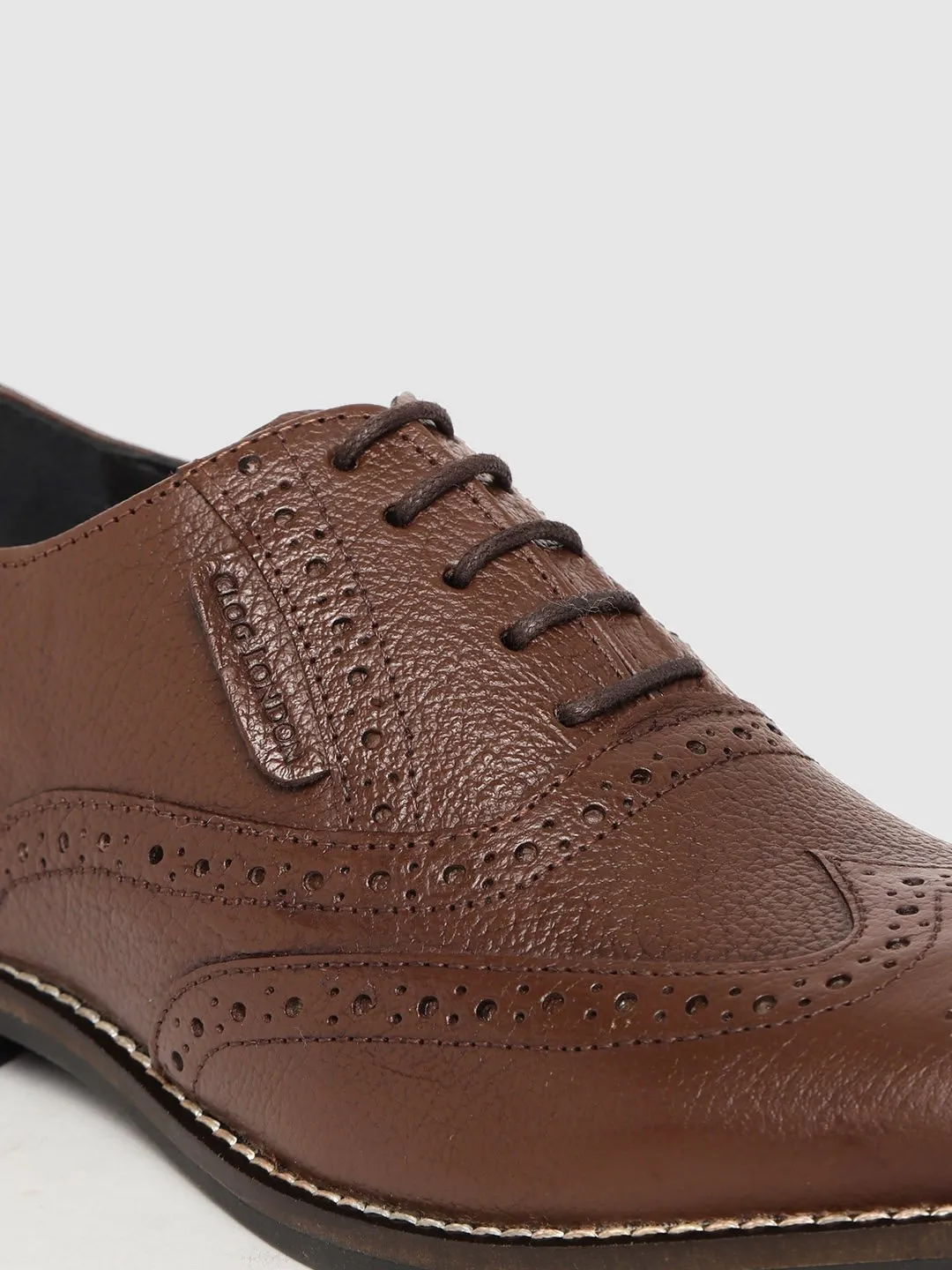 Leather Brogue Lace Up Shoes