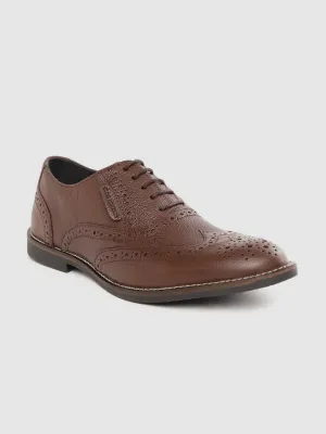 Leather Brogue Lace Up Shoes