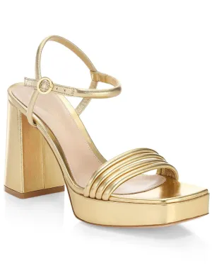Lena Metallic Platform Sandal in Mekong