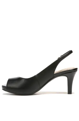LifeStride Women's Teller Platform Pump,Black Smooth,7.5 M US
