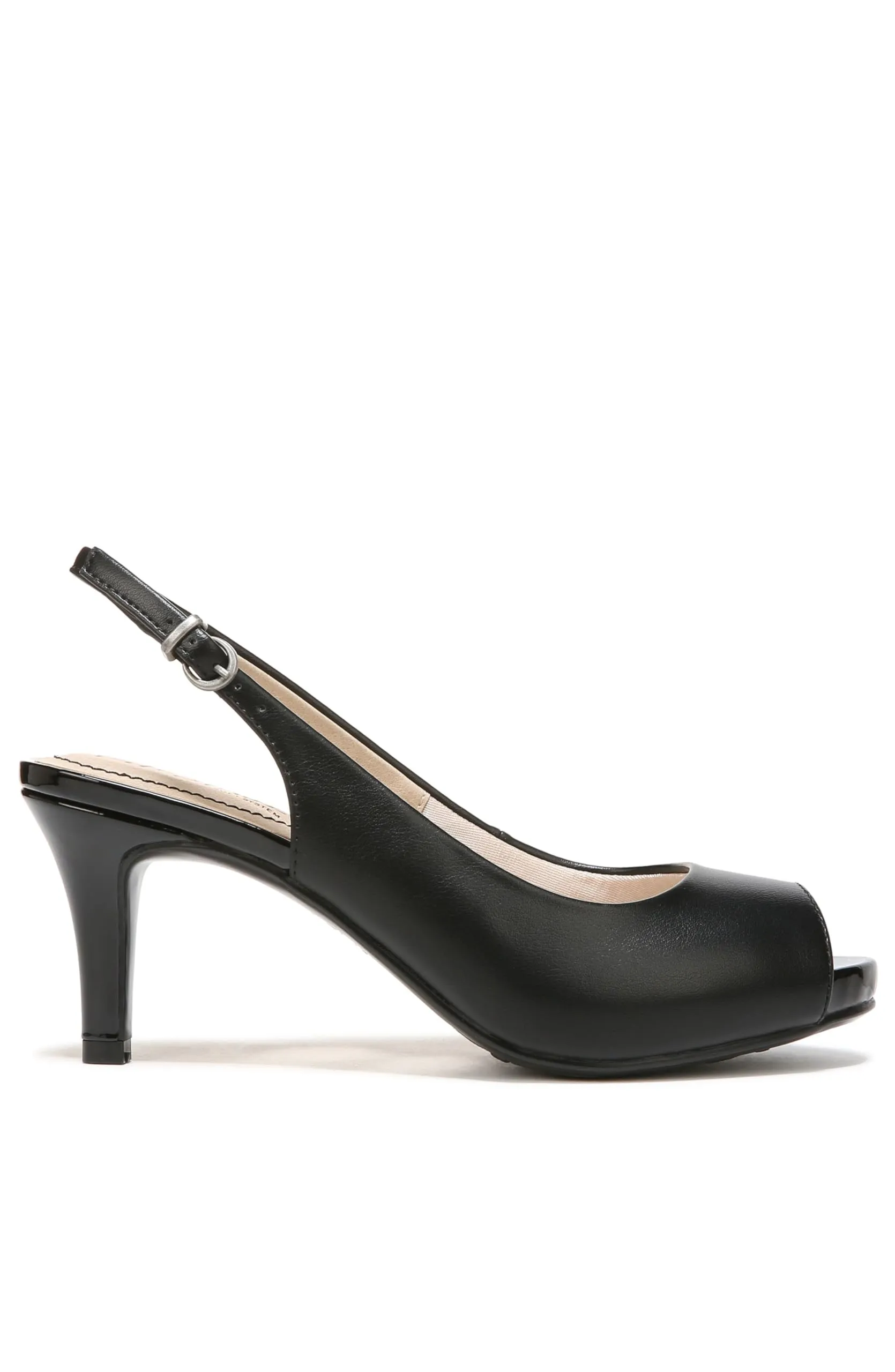 LifeStride Women's Teller Platform Pump,Black Smooth,7.5 M US