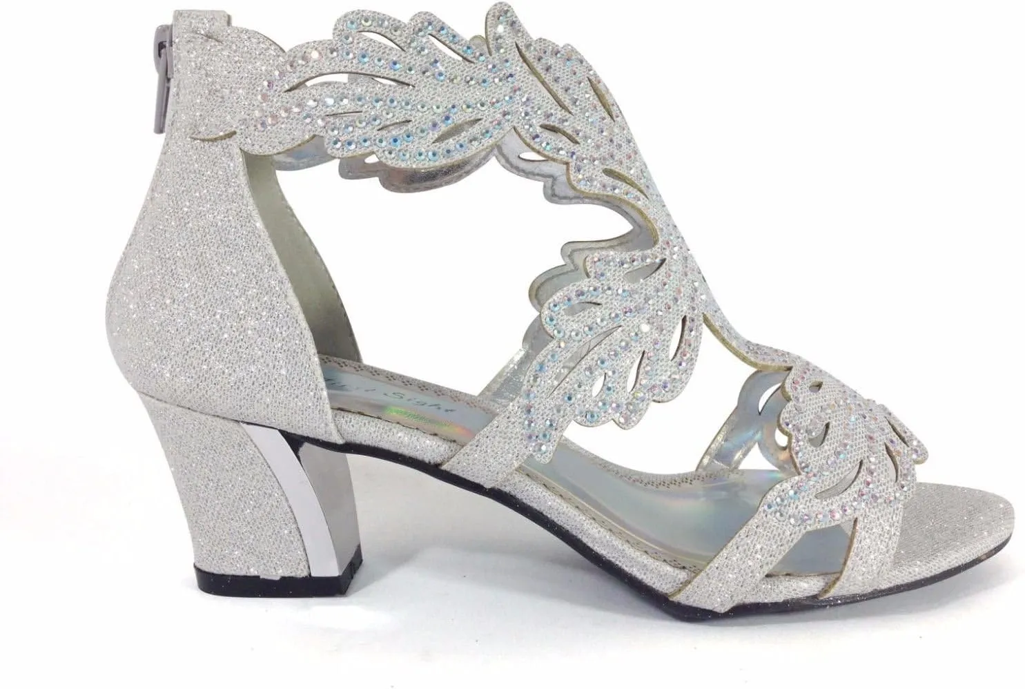 Lime03N Womens Open Toe Mid Heel Wedding Rhinestone Gladiator Sandal Wedge Shoes