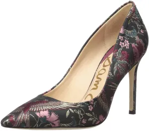Limited quantity Jacquard Sam Edelman Toe Pointed Stiletto Pumps Reduced cost Black Fashion Hazel Multi Print