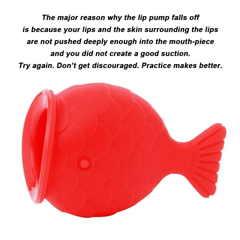 Lips Enhancer Plumper Device Lips Silicone Fish Shape Natural Pout Mouth Tool Sexy Lip Mouth