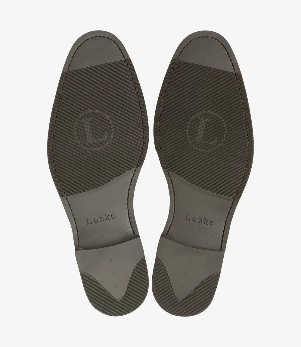 LOAKE Imperial Loafer - Dark Brown Calf  - (F) fitting rubber Sole