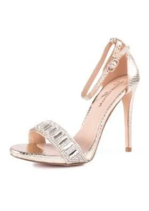 Lorraine Ankle Convenient Heel Piece Sandals Toe Gold Two Open Hurry now Ari Strap Lauren Stiletto