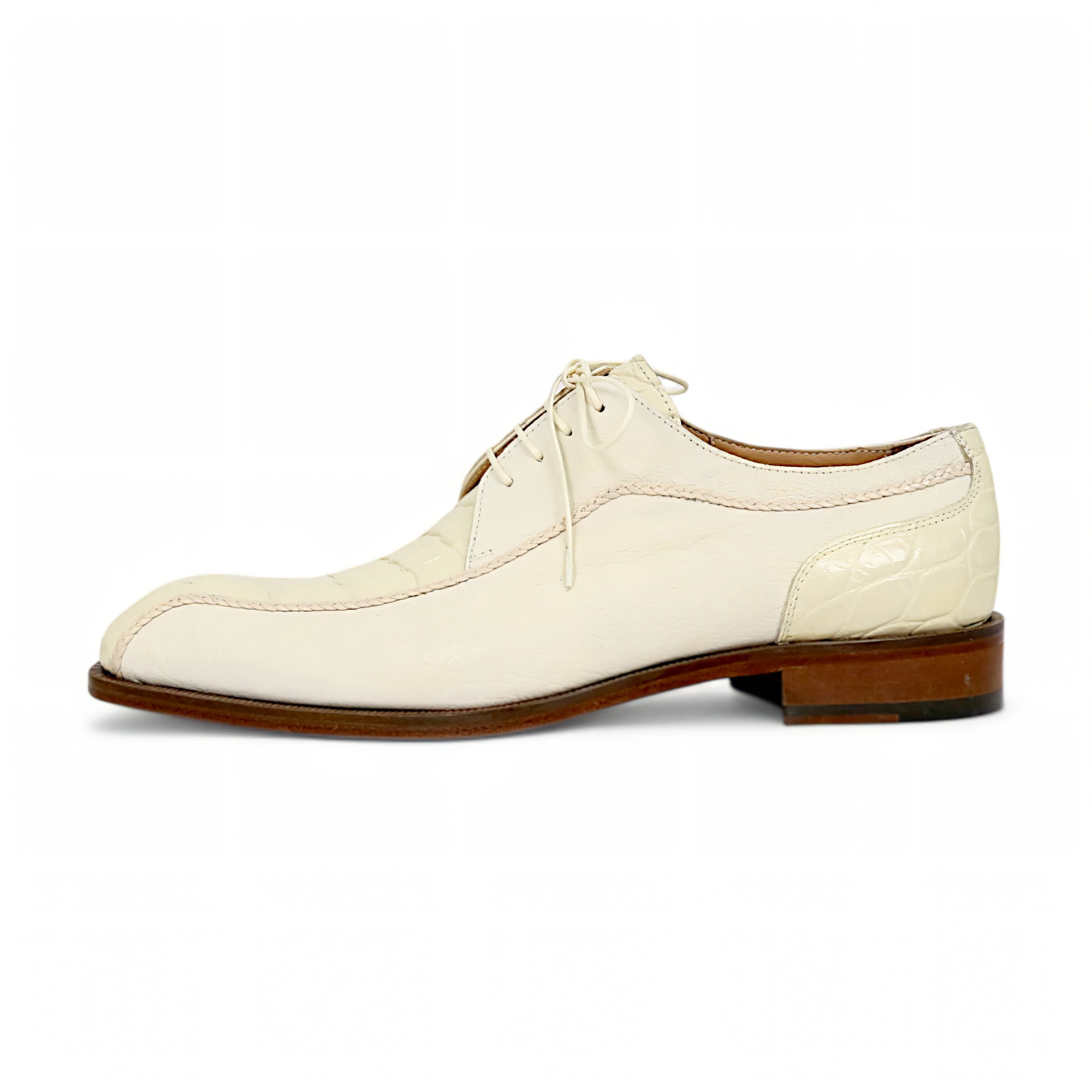 Mauri Gentleman 3251 Men's Shoes Exotic Alligator / Goat Leather Derby (MA5659)