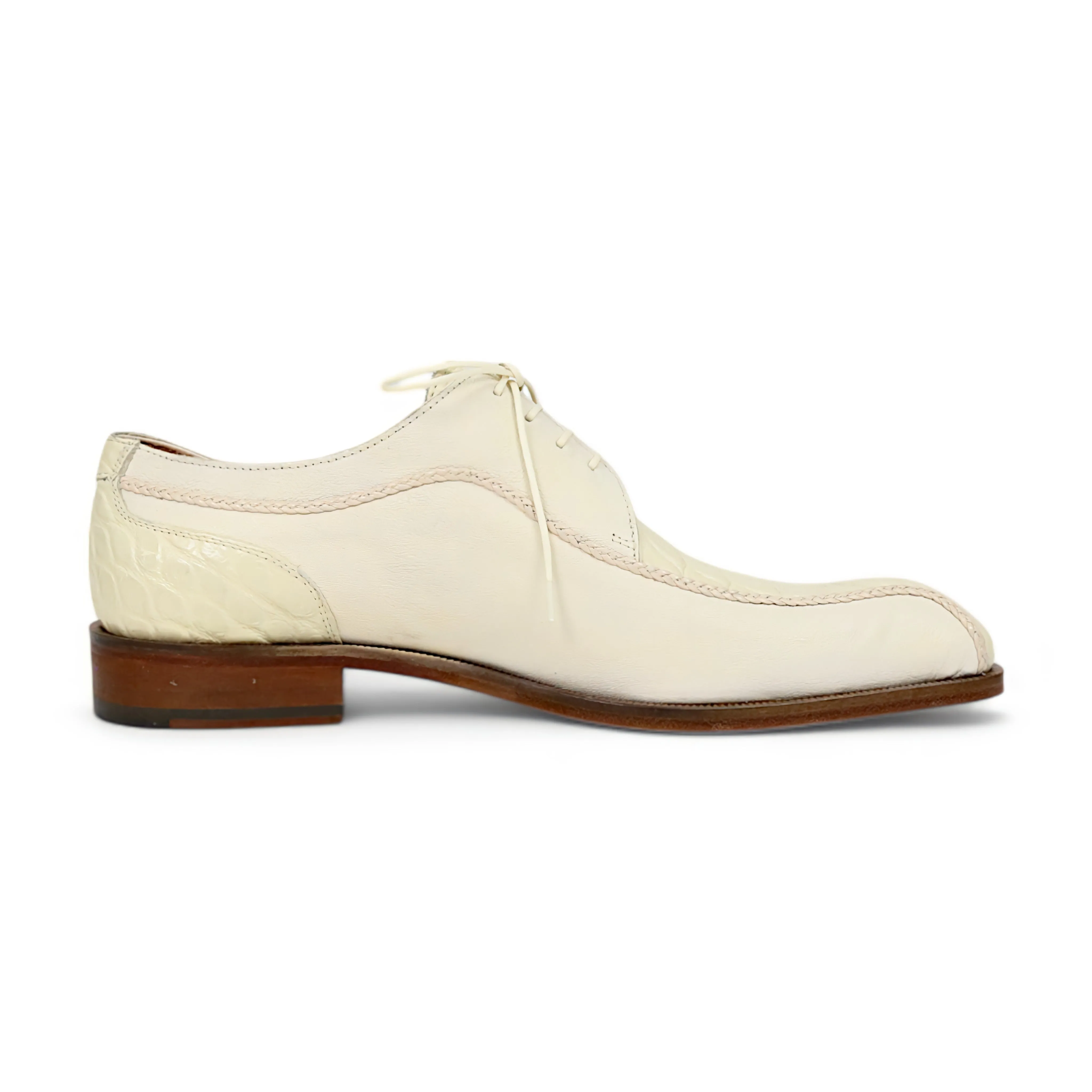 Mauri Gentleman 3251 Men's Shoes Exotic Alligator / Goat Leather Derby (MA5659)