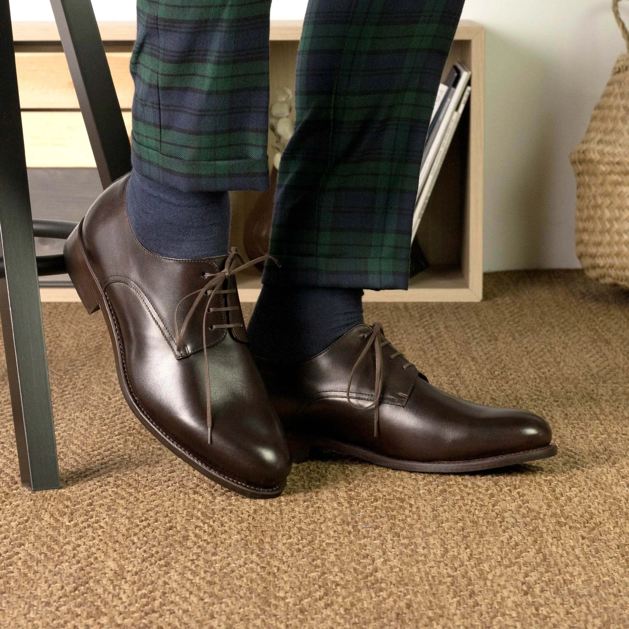 Men's Bespoke Brown Derby Shoes