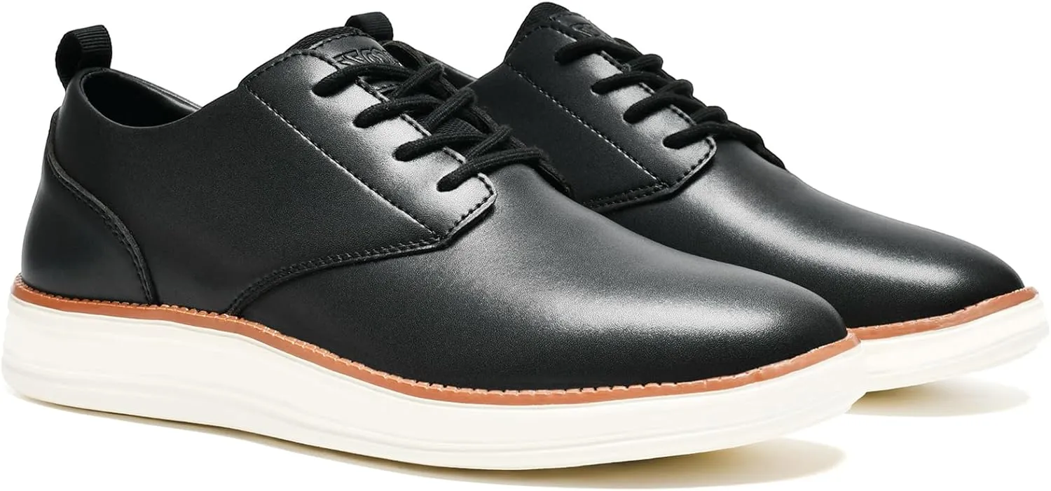 Men's Casual Dress Shoes Plain Toe Derby Oxford Sneakers