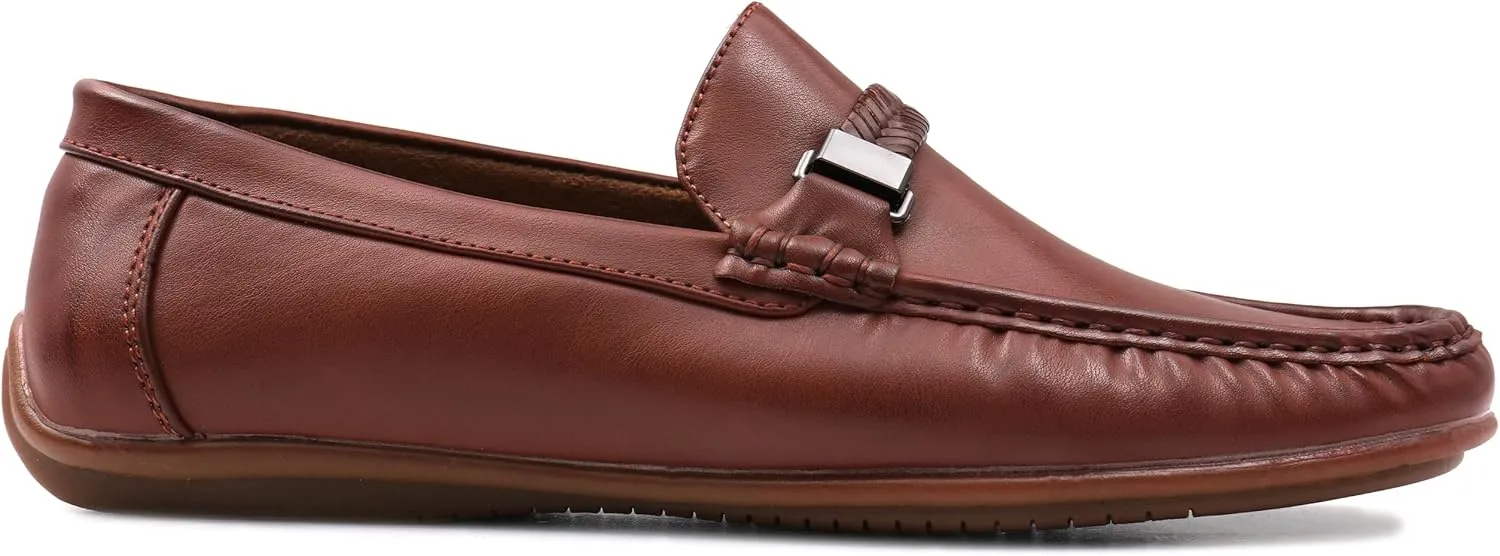 Men's Comfort Loafer, Lightweight Leather Slip-On Shoes for Office, Casual & Everyday Wear