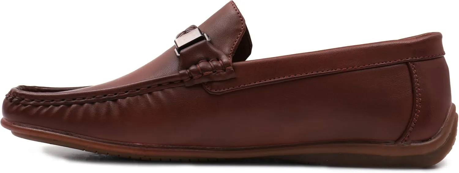 Men's Comfort Loafer, Lightweight Leather Slip-On Shoes for Office, Casual & Everyday Wear