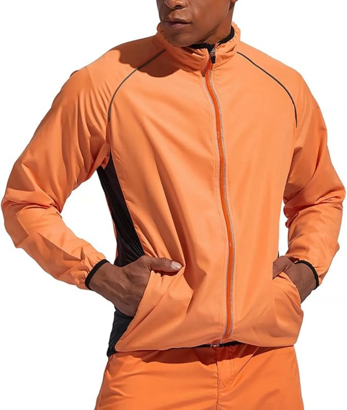 Men's Cycling Bike Jacket Long Sleeve Mountain Running Biking Motorcycle Bicycle Windbreaker Fishing Coats