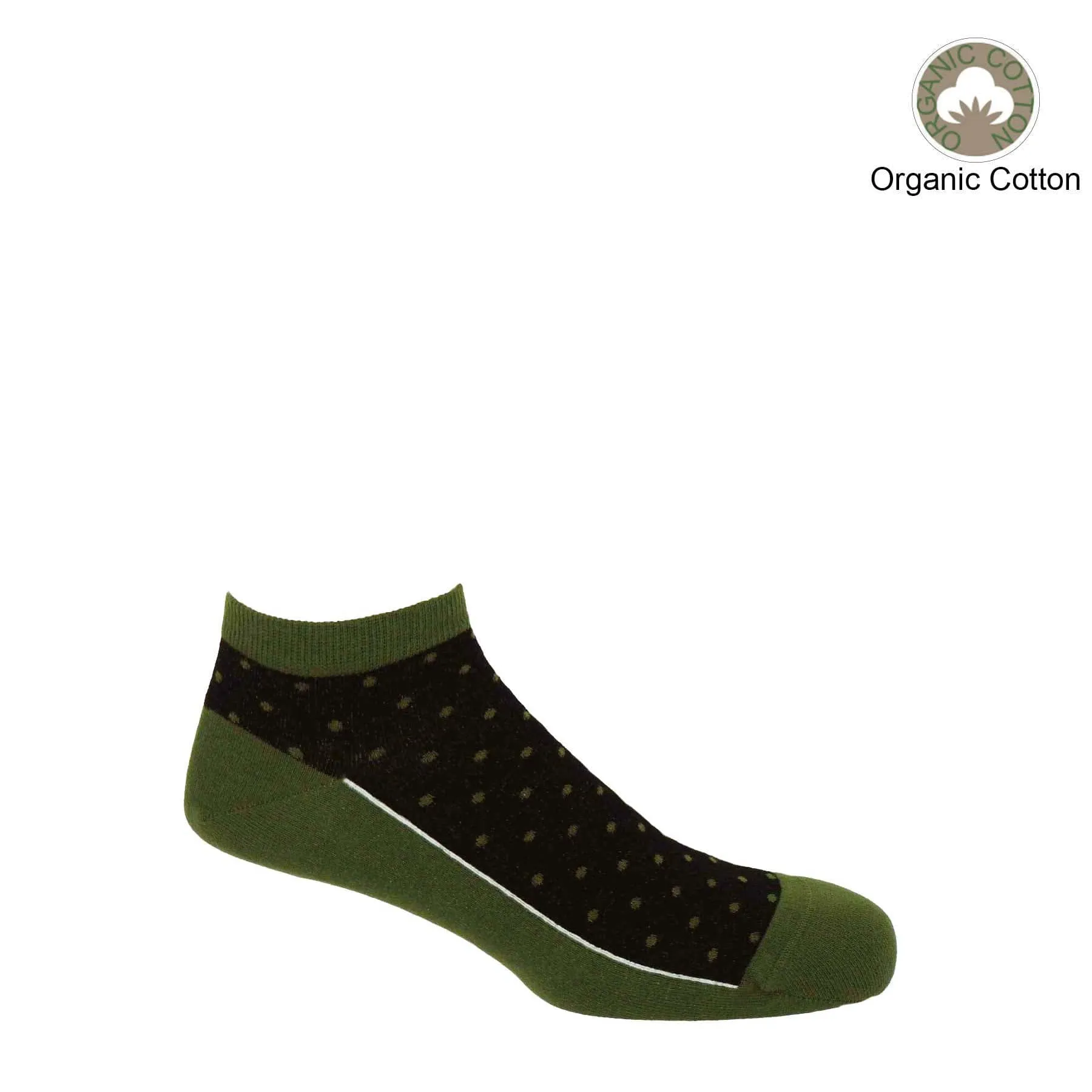 Men’s Organic Cotton Trainer Socks Bundle | Green Multi