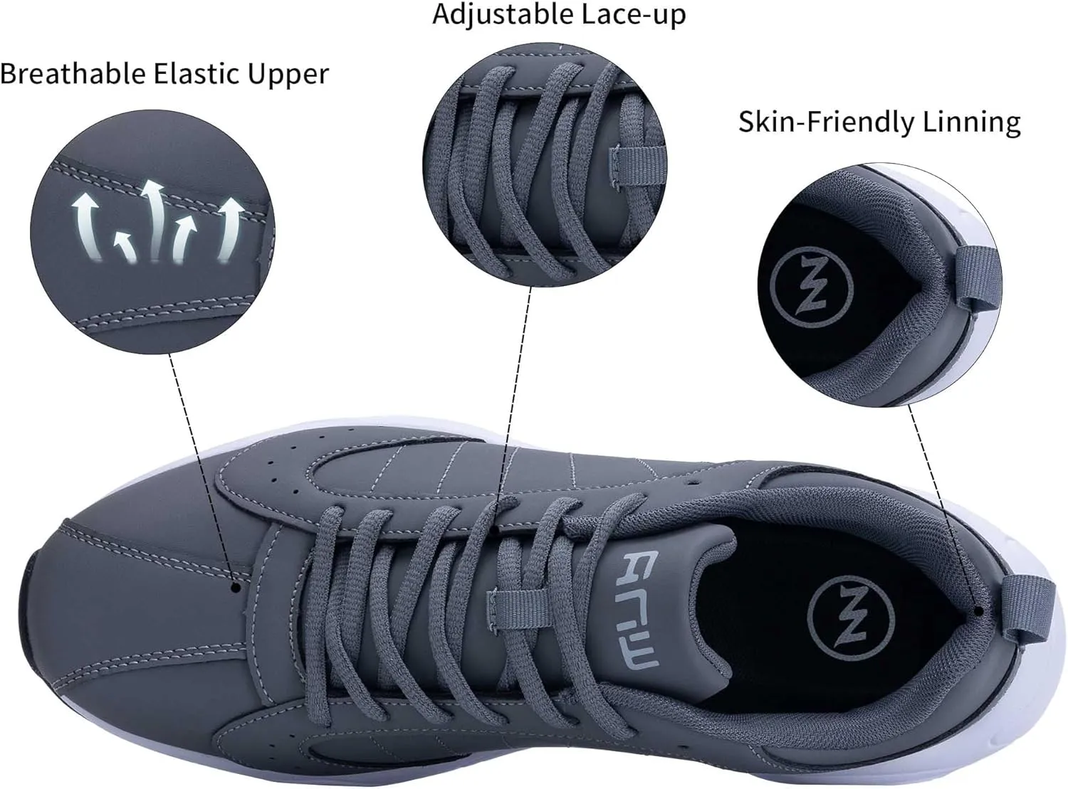 Mens Tennis Running Shoes Air Athletic Comfortable Walking Shoes Gym Jogging Workout Breathable Fashion Sneaker Size US 7-13