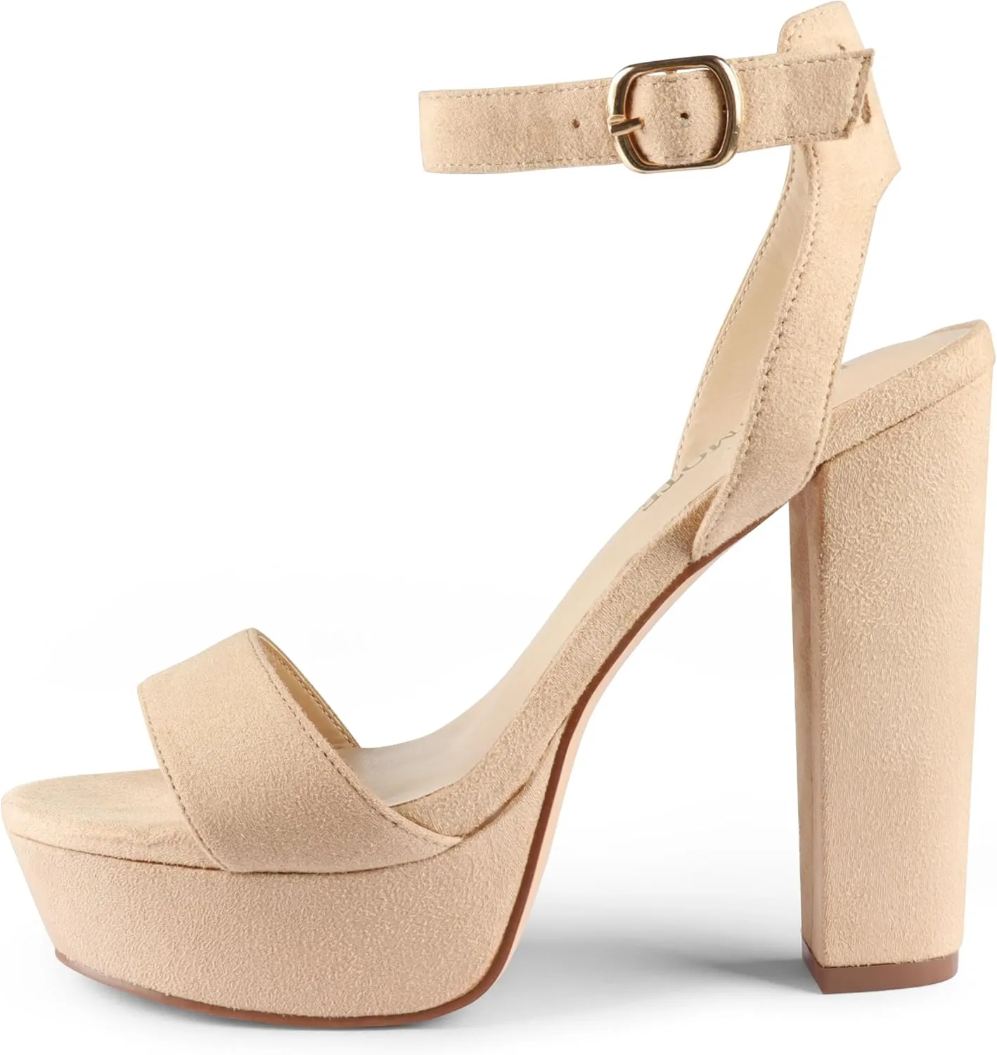 MERUMOTE Women's Fashion Platform Sandals Block Heels Wedding Summer Dress Shoes
