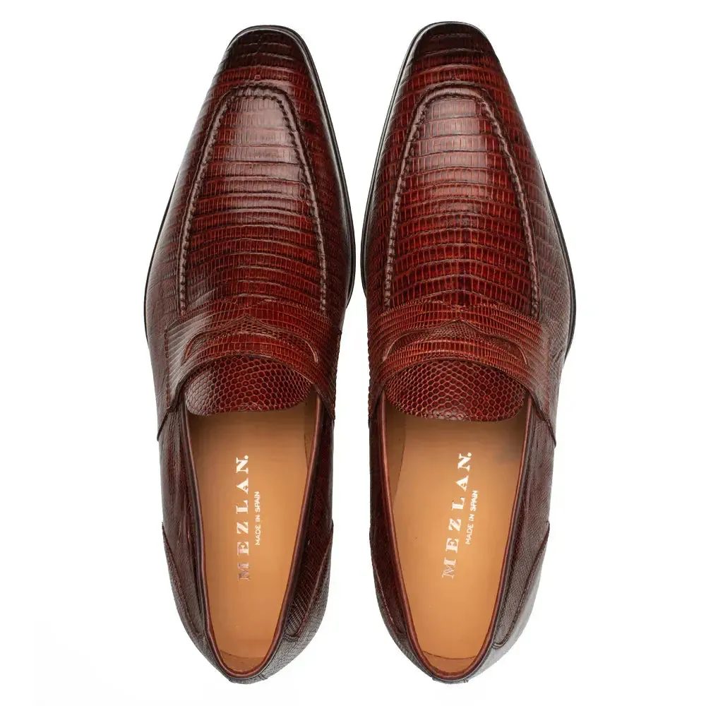 Mezlan Mayor 50121-L Sport Genuine Lizard Penny Loafers