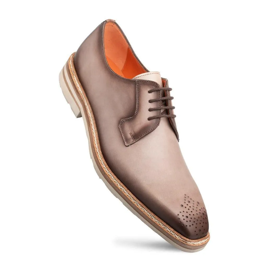 Mezlan R20615 Men's Shoes Taupe Calf-Skin Leather Lightweight Derby (MZ3595)