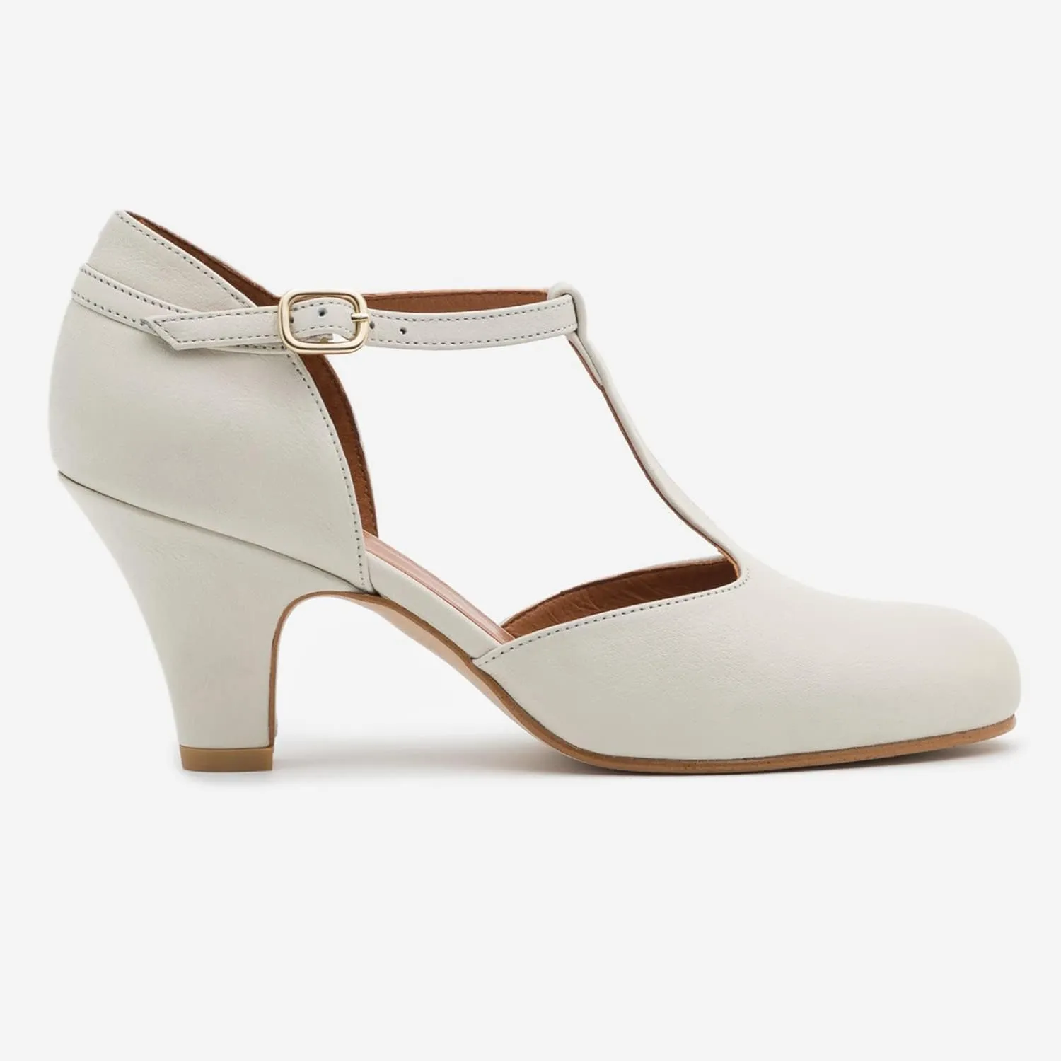 MOOMMO Women Elegant Kitten Heel Mary Jane Pumps Shoes Ankle T-Strap Round Closed Toe Cut-Out Dress Sandals Shoe Chunky Block Heels D-Orsay Suede Work Pump Fall fashion Office Wedding Spring 4-13 M US