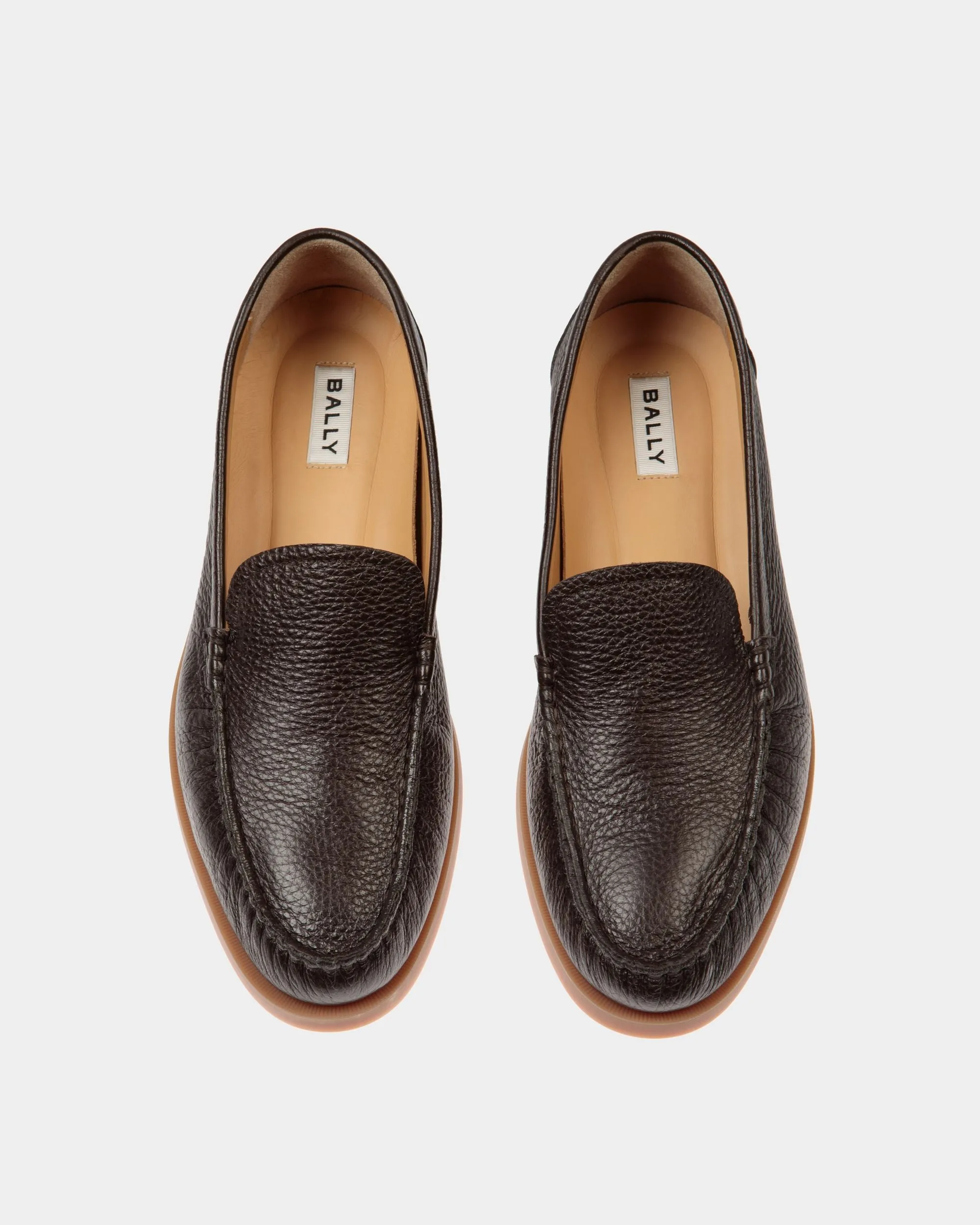 Nelson Loafer In Ebano Deer Leather