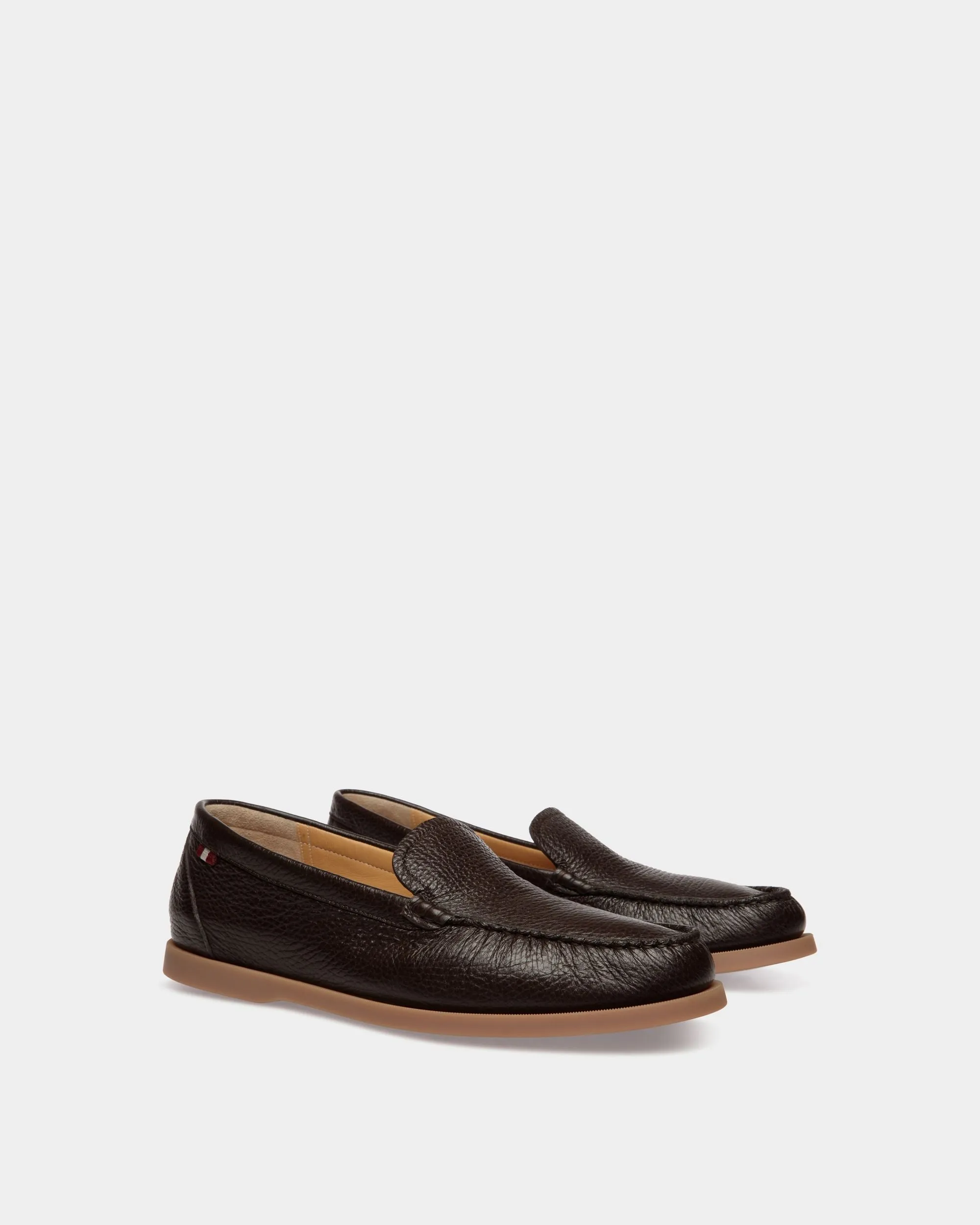 Nelson Loafer In Ebano Deer Leather