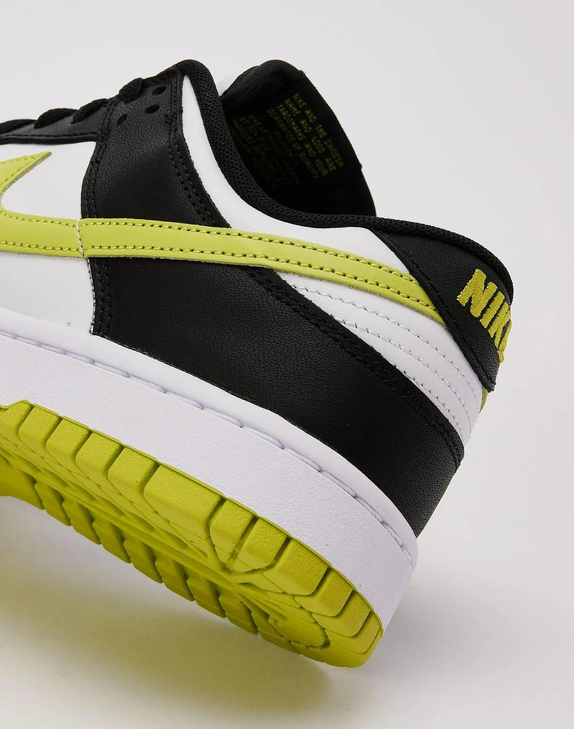 Nike Dunk Low Retro Black White Yellow Green DV0833-110 Shoe Sneaker Trainer