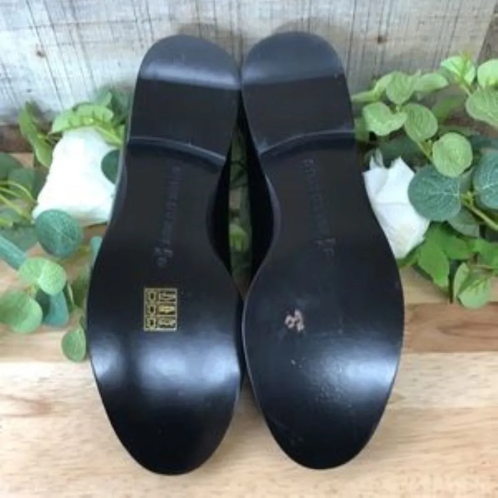 Opening Ceremony Leah Pearl Stitch Lining Oxford Flats 090, Black, 7 Us / 37 Eu