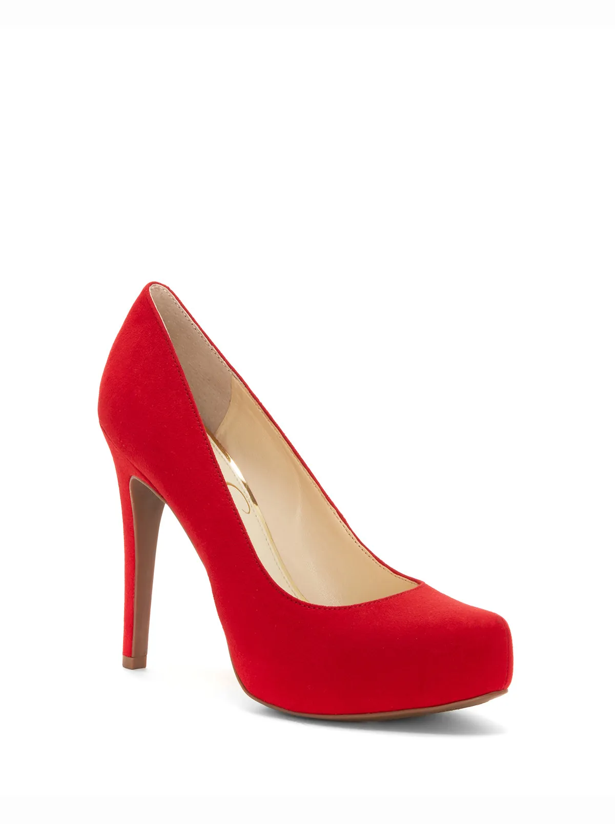 Parisah Platform Pump in Red Muse