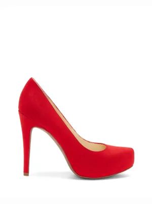 Parisah Platform Pump in Red Muse