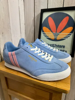 Patrick Rio Suede Trainers - Sky Blue Pink