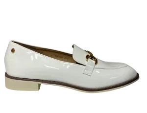 Patrizio Como Ladies Pertosa Slip On Loafer Shoe White