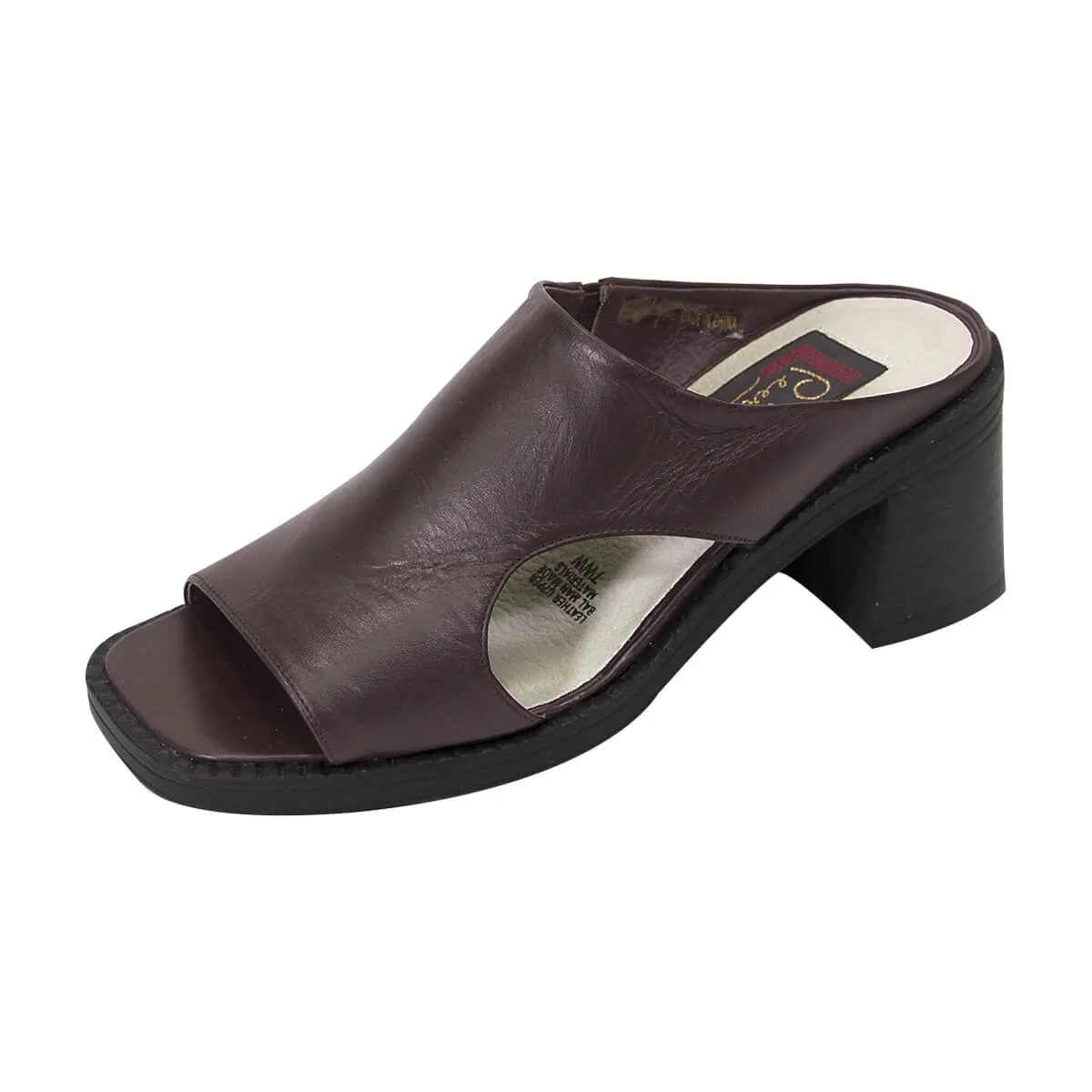 PEERAGE Trudy Women's Wide Width Leather Sandals
