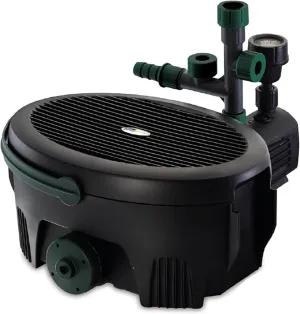 Pennington Aquagarden, Inpond 5 in 1 Pond & Water Pump, Filter, UV Clarifier, LED Spotlight and Fountain, All in One solution for a Clean, Clear, and Beautiful pond, for Ponds up to 600 Gallons
