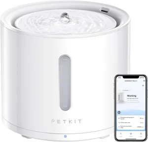 PETKIT EVERSWEET Solo 2 Cat Water Fountain with Wireless Pump, Ultra Quiet 70oz/2L Pet Water Fountain for Cats and Dogs Inside, 3 Working Modes, Visualization Window, App Control