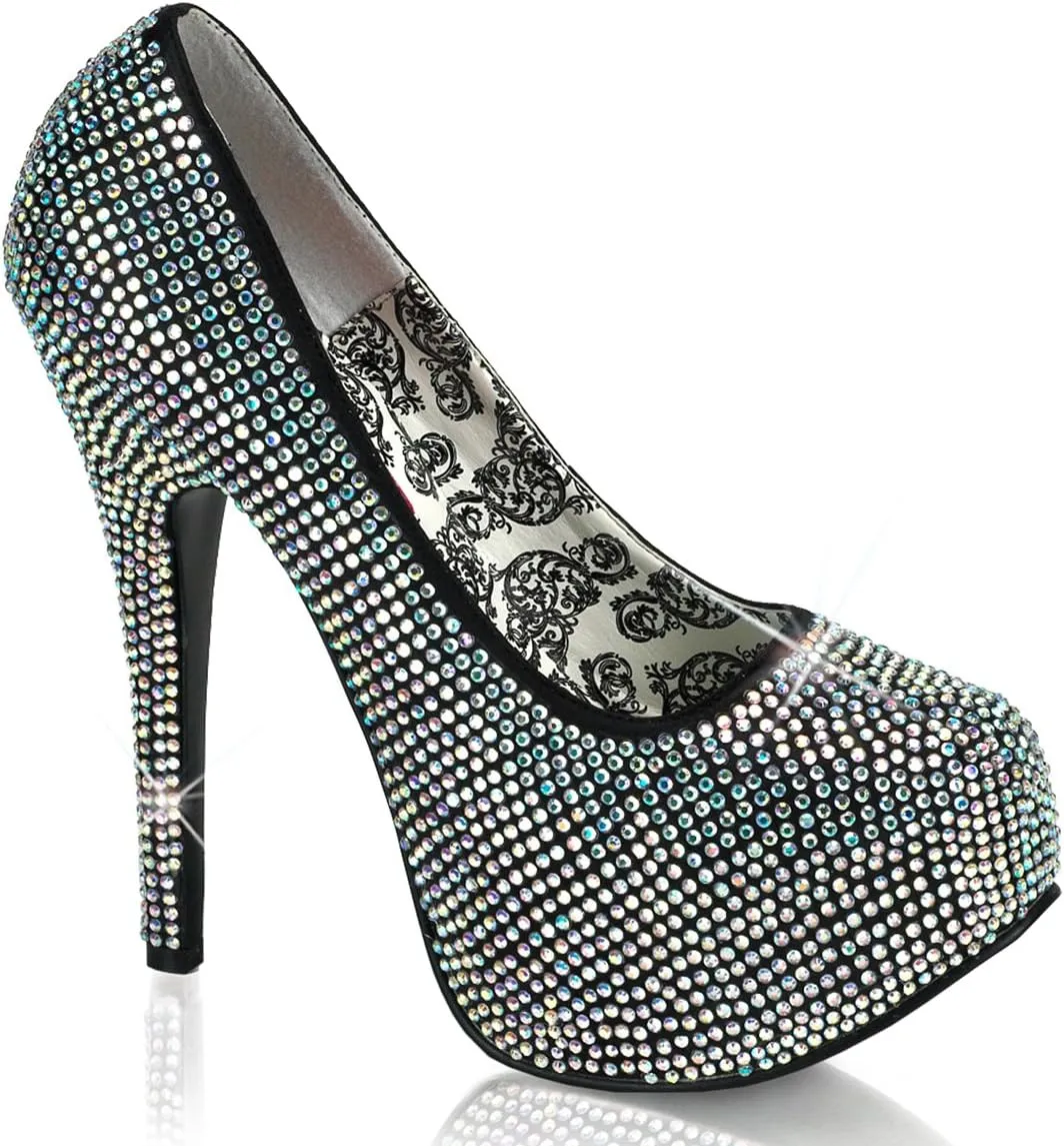 Pleaser Women's Teeze 06 Rhinestone Platform Pump