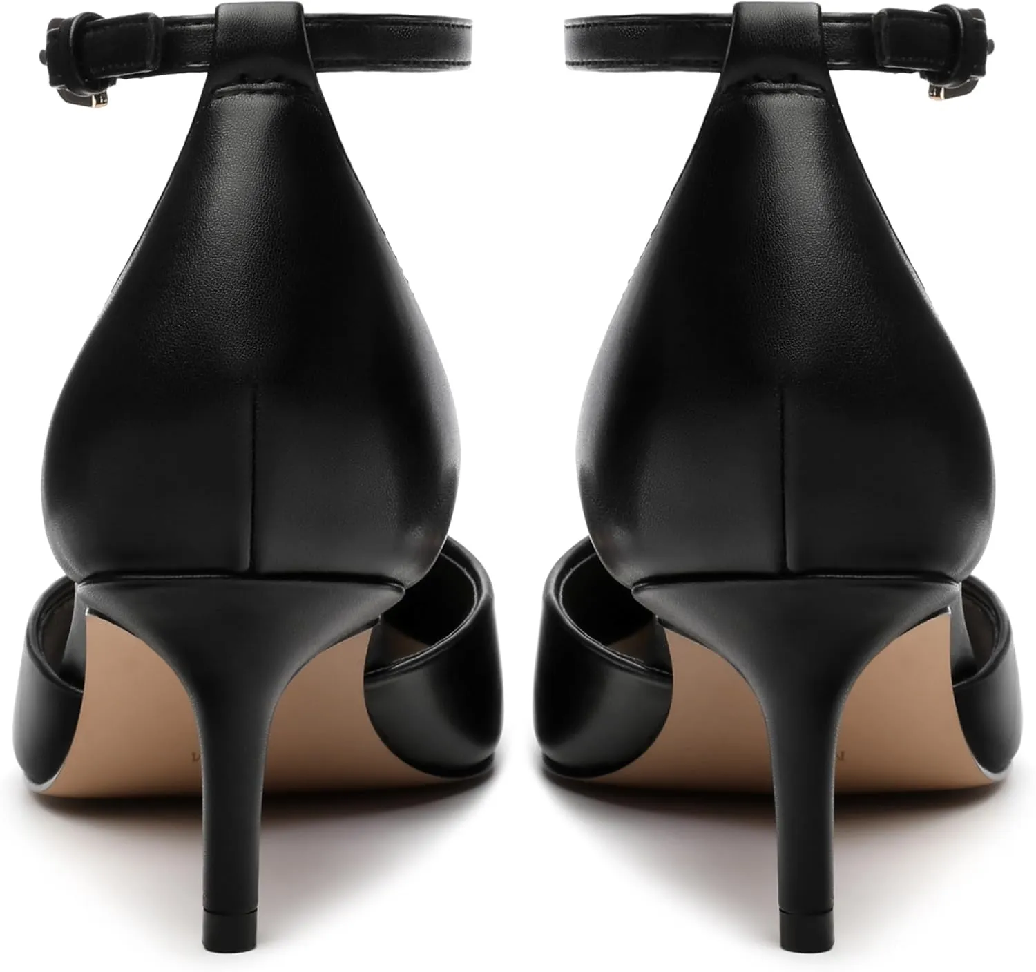 Pointed Closed Toe Heels for Women, Women's Ankle Strap Pumps, Wedding Party Office Business Work Dress Shoes